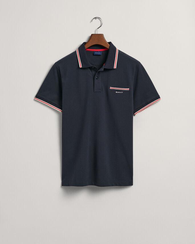 3-COL TIPPING SOLID SS PIQUE-Sweat-Gant-Aandahls