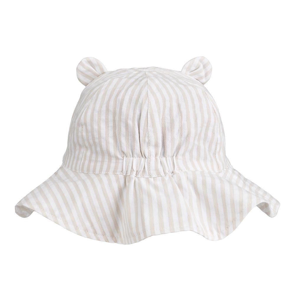 Amelia seersucker sun hat w/ears-Hodeplagg-Liewood-Aandahls