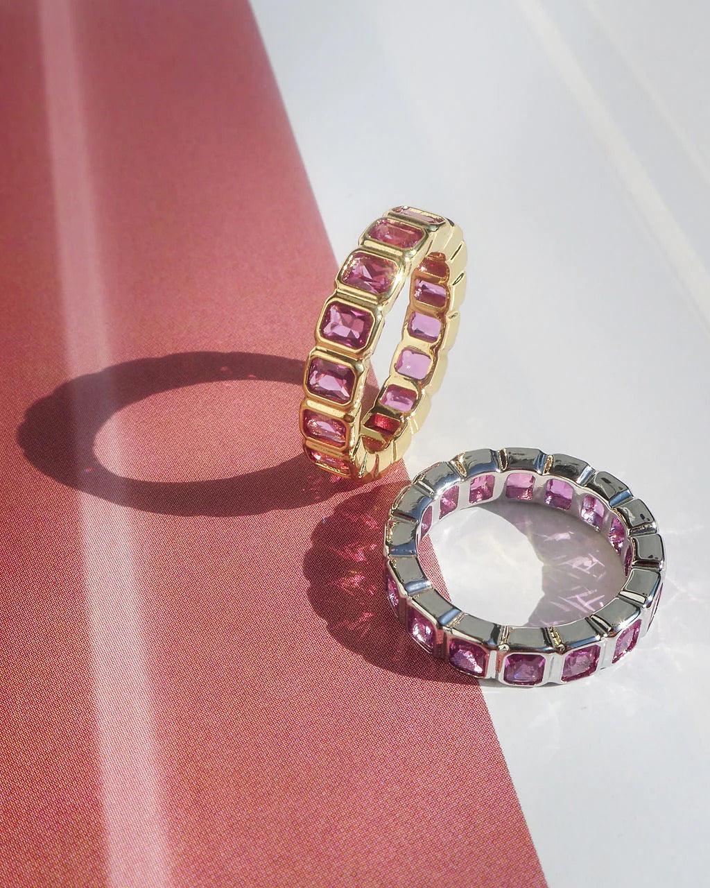 BEZEL EMERALD BALLIER RING-Acces-LUV AJ-Aandahls