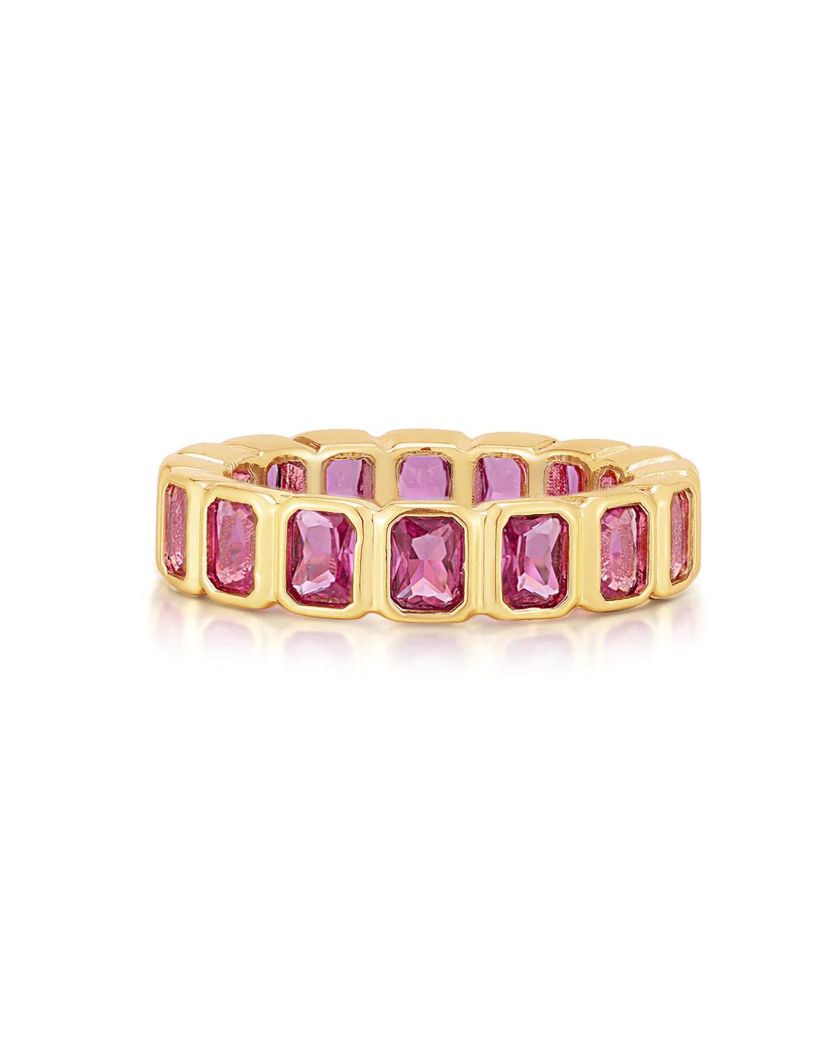 BEZEL EMERALD BALLIER RING-Acces-LUV AJ-Aandahls