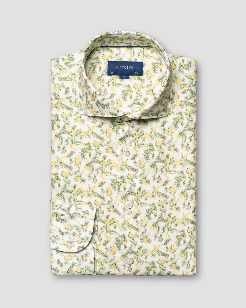 Banana linen shirt-Skjorte-Eton Shirt-Aandahls