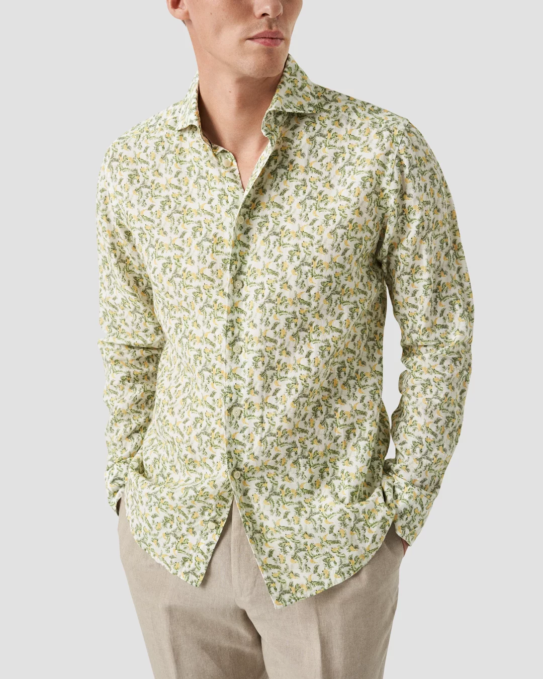 Banana linen shirt-Skjorte-Eton Shirt-Aandahls