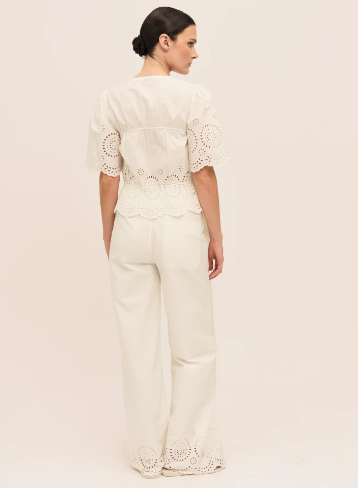 Bea ribbon blouse-Topp-OnceUntold-Aandahls