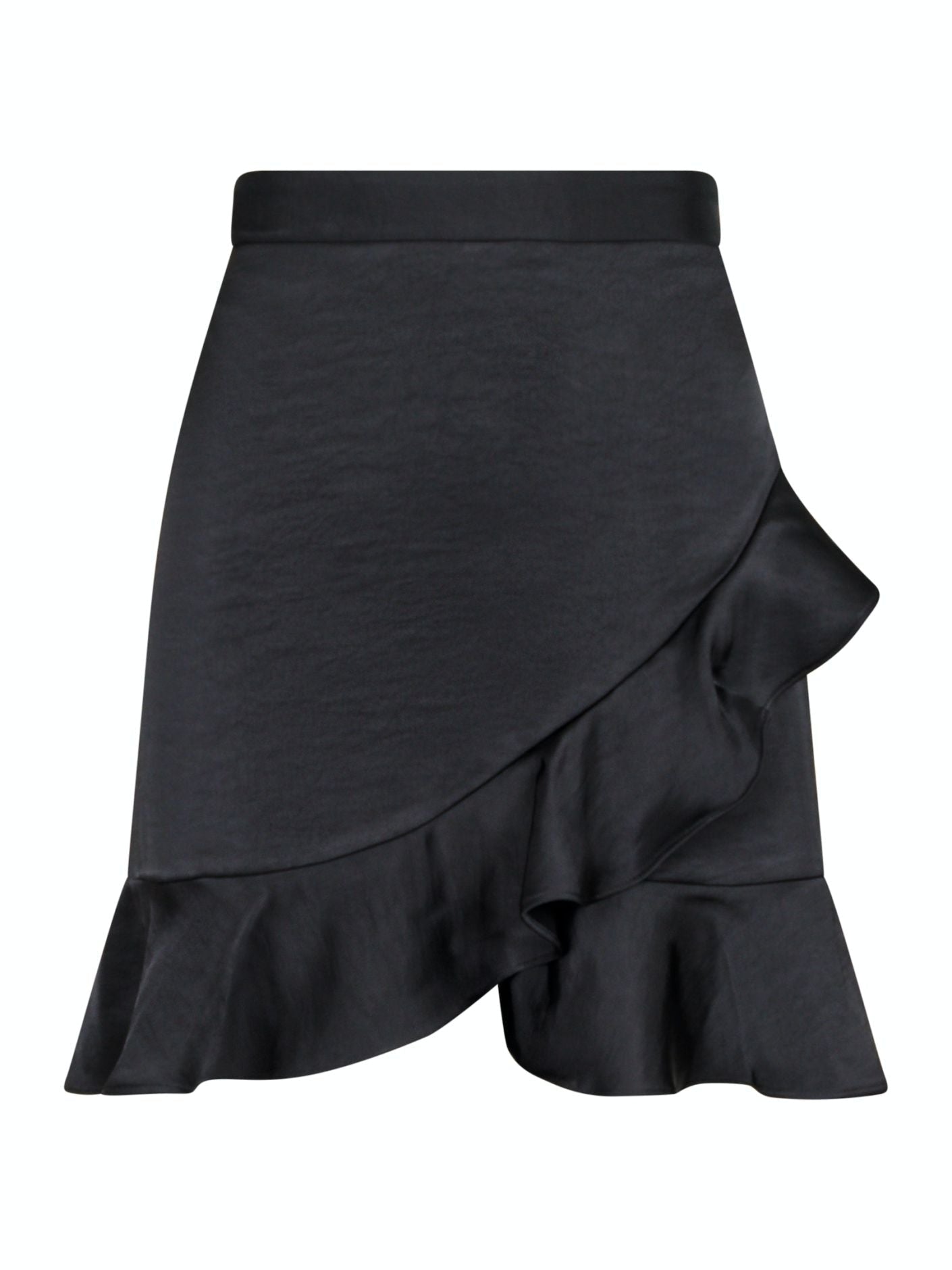 Bekka Heavy Sateen Skirt-Skjørt-Neo Noir-Aandahls
