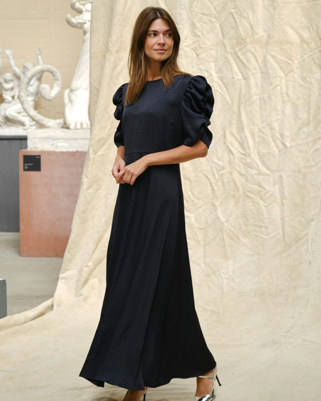 Benuti Solid Dress-Kjole-Neo Noir-Aandahls