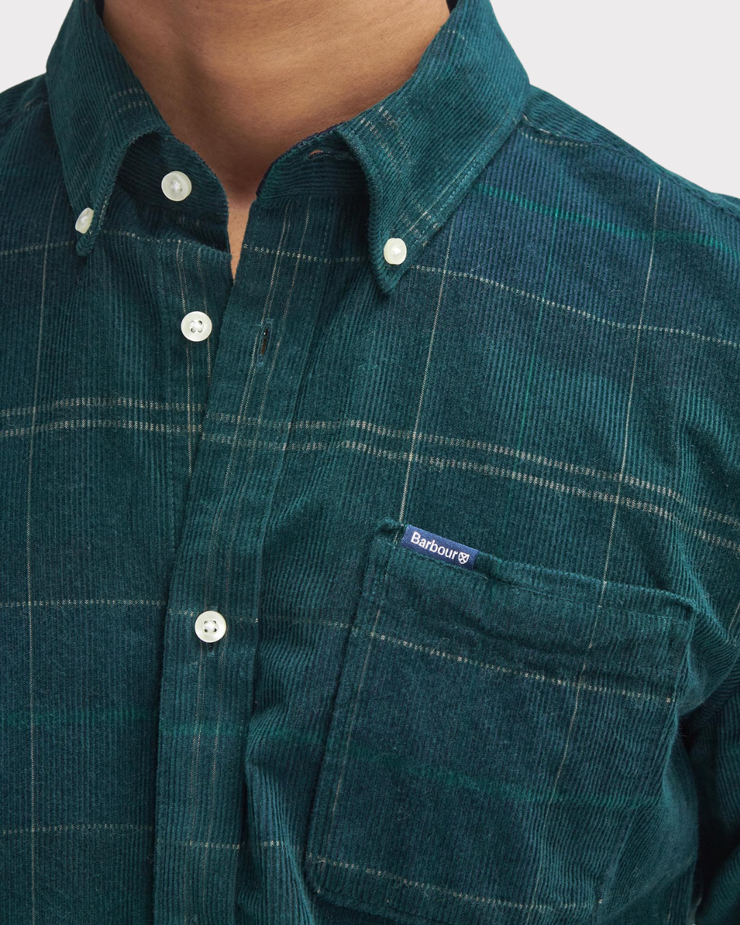 Blair Tailored Tartan Cord-Skjorte-Barbour-Aandahls