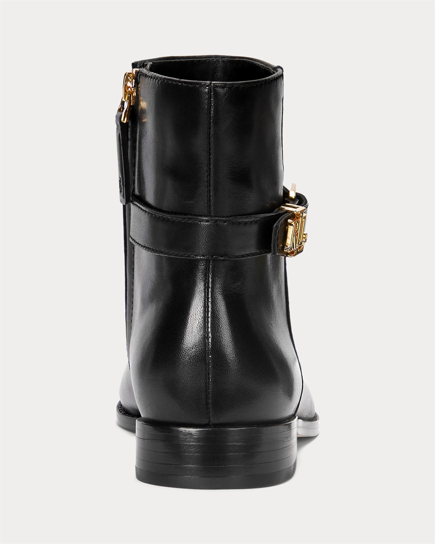 Brooke Burnished leather bootie-Sko-Ralph Lauren-Aandahls