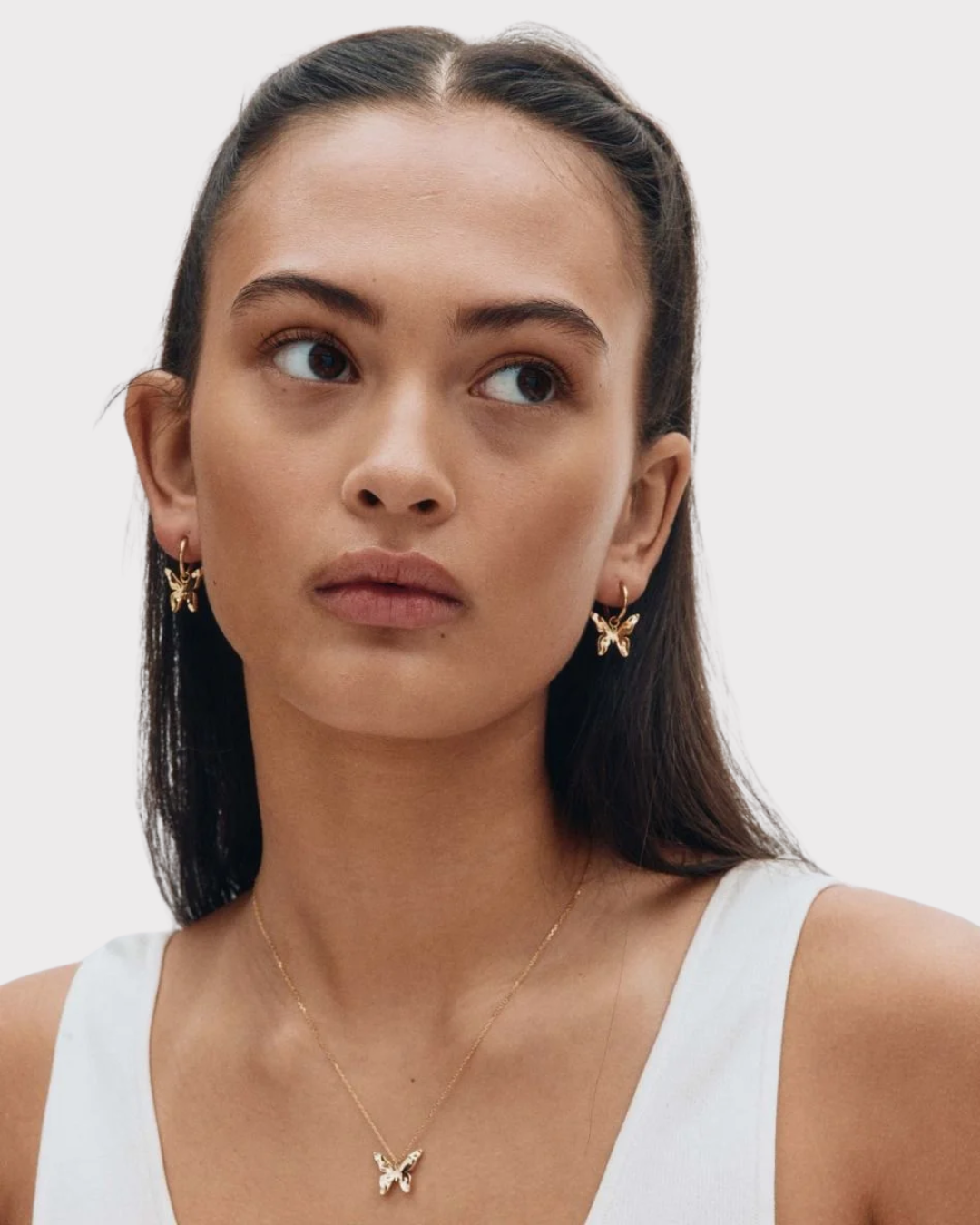 Butterfly hoops gold-Smykke-Edblad-Aandahls
