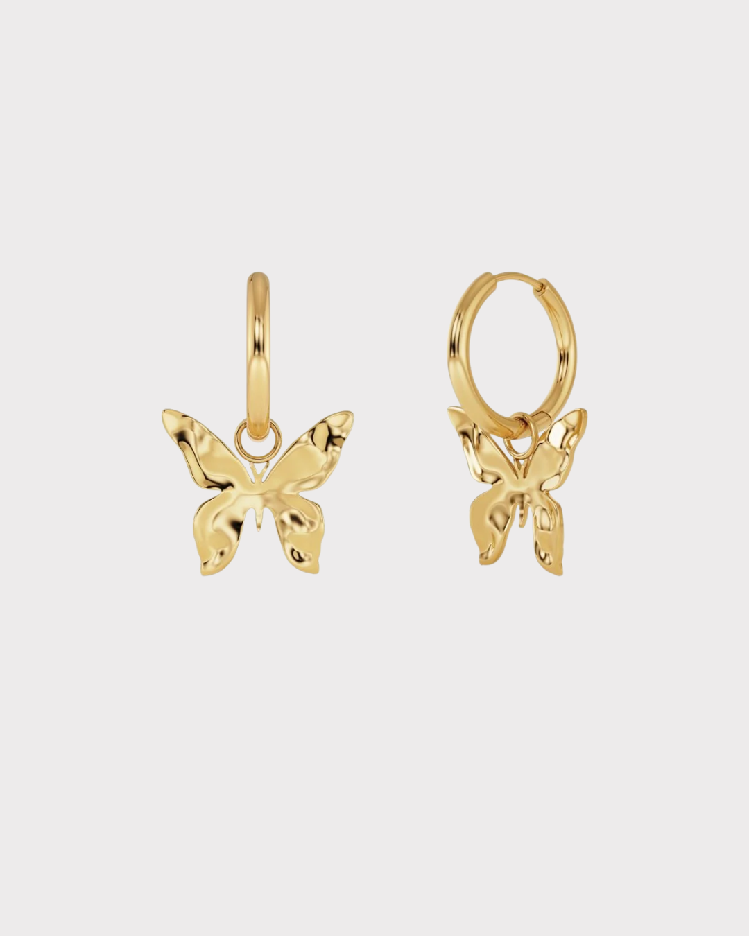 Butterfly hoops gold-Smykke-Edblad-Aandahls