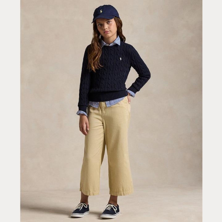 Cable-knit cotton sweater-Genser-Polo Ralph Lauren-Aandahls