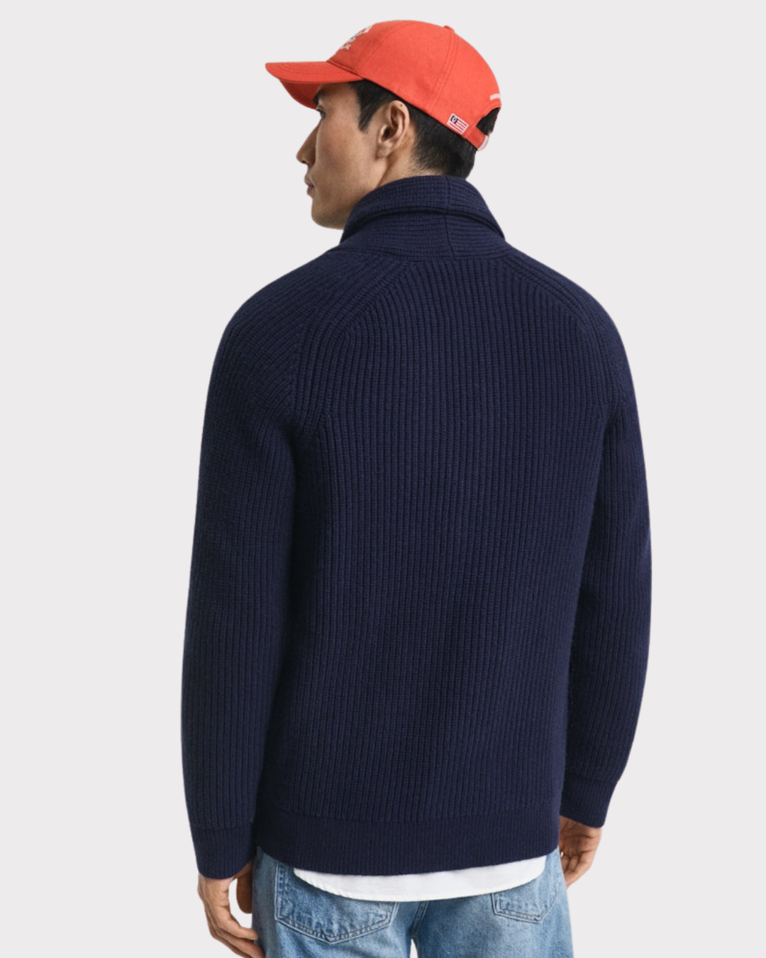 Cardigan Med Sjalkrage I Ullblanding-Genser-Gant-Aandahls