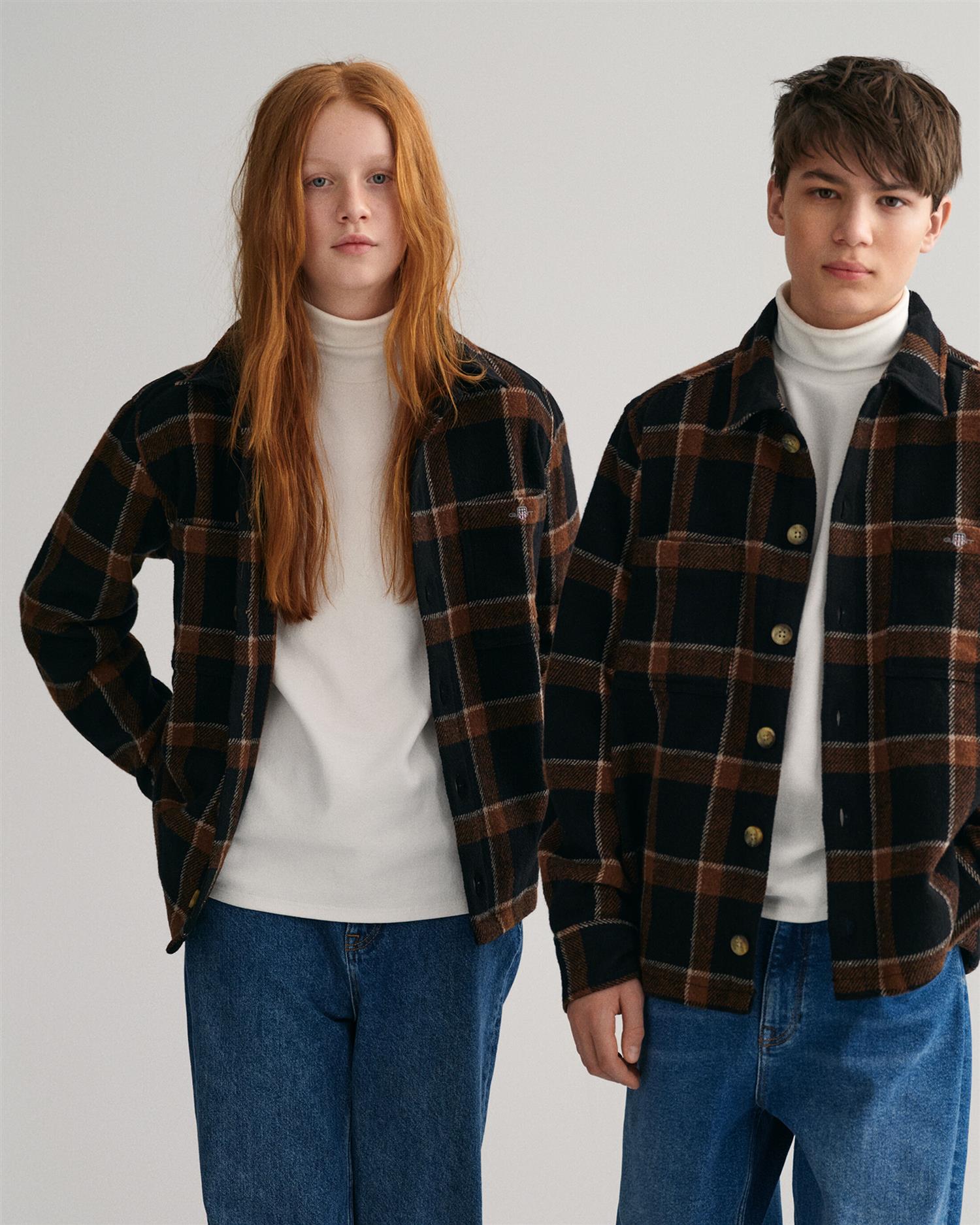 Checked shield overshirt-Jakke-Gant-Aandahls