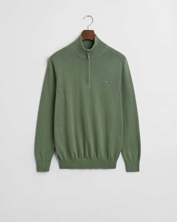 Classic Cotton Half Zip-Strikk-Gant-Aandahls