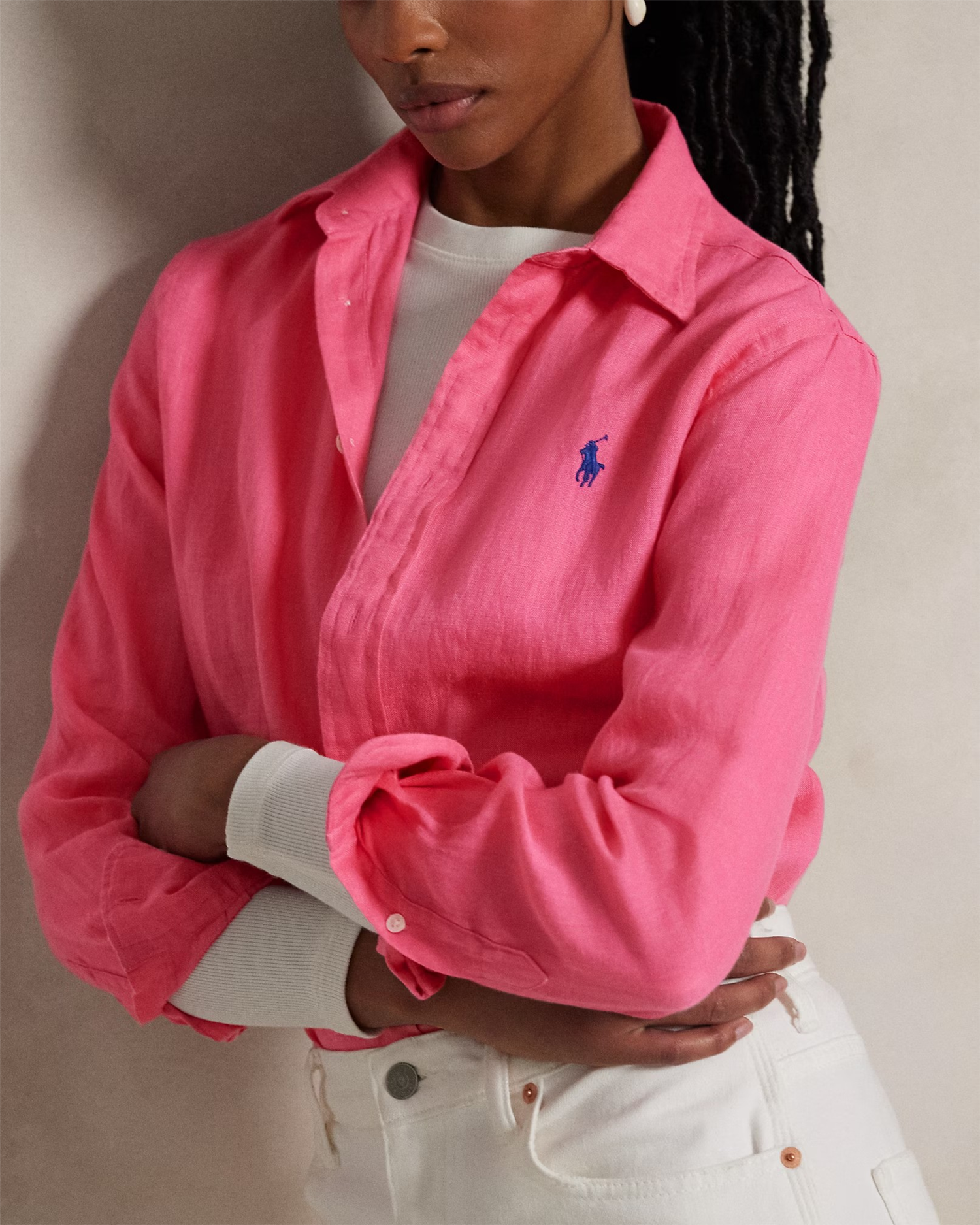 Classic fit linen shirt-Skjorte-Polo Ralph Lauren-Aandahls