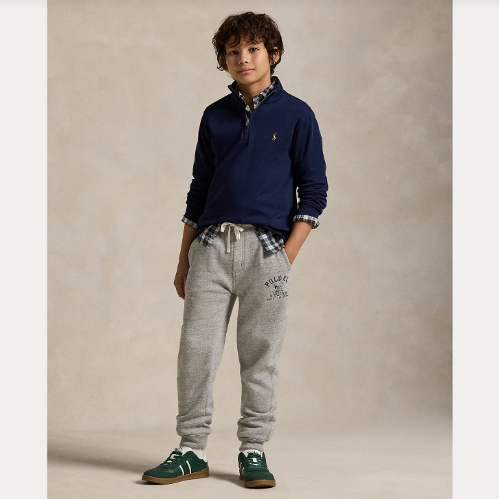 Cotton Interlock Quarter-Zip Pullover-Genser-Polo Ralph Lauren-Aandahls