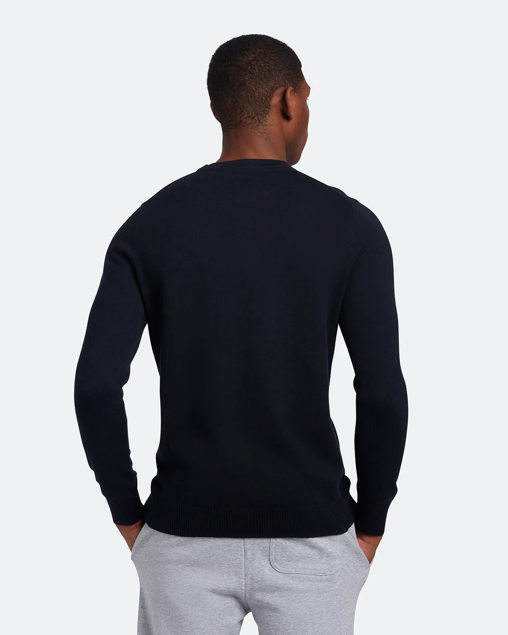 Cotton Merino Crew Jumper-Genser-Lyle & Scott-Aandahls