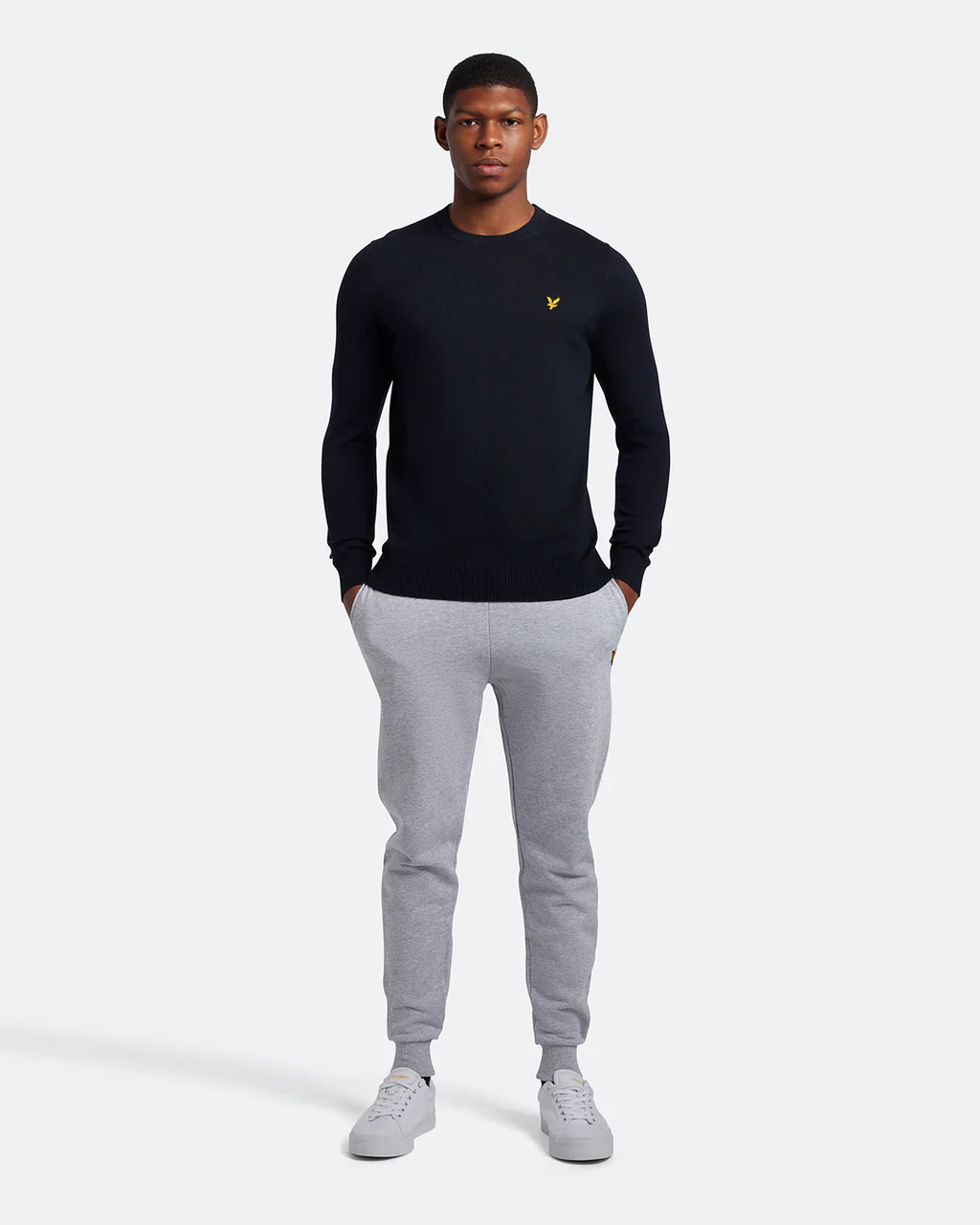 Cotton Merino Crew Jumper-Genser-Lyle & Scott-Aandahls