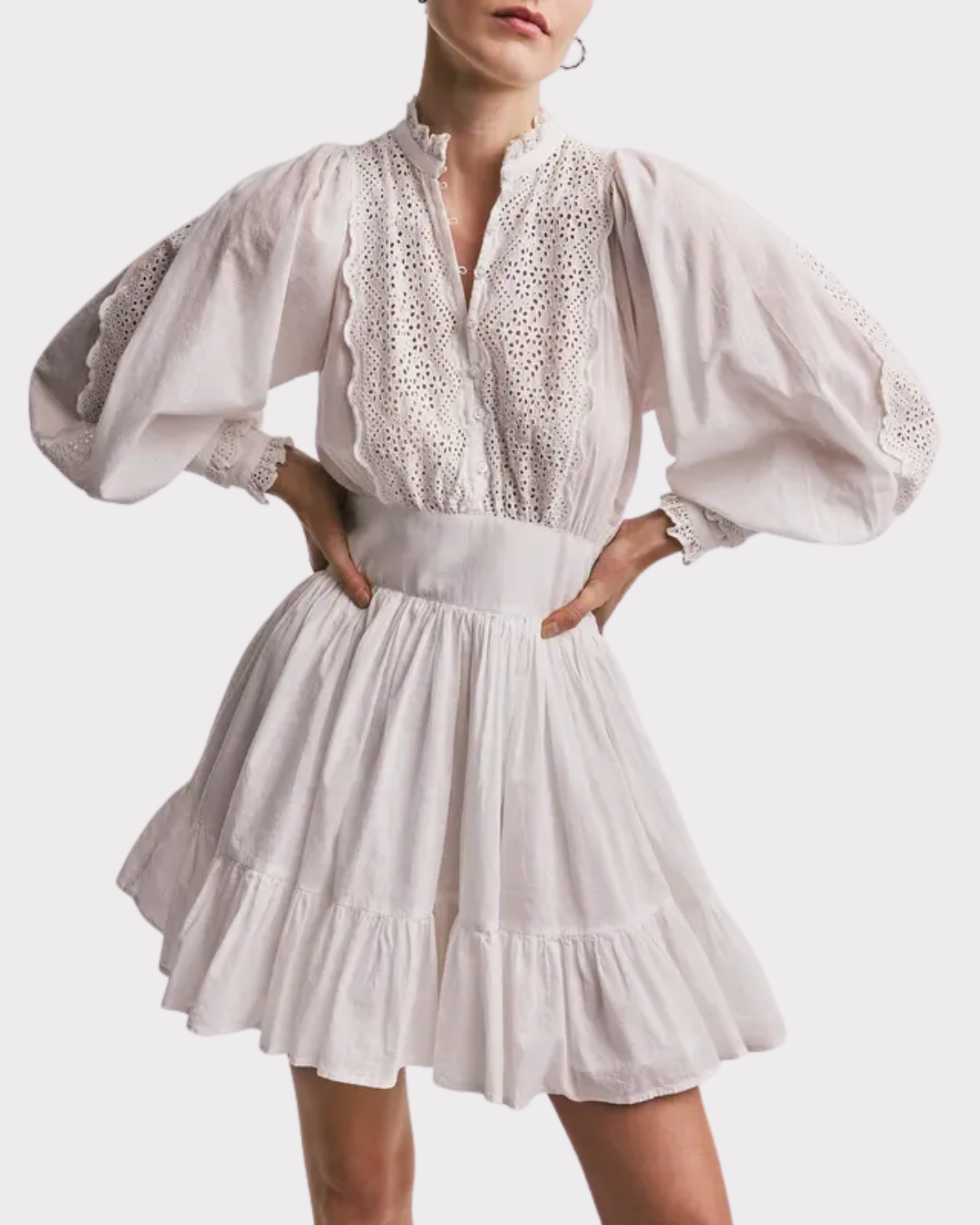Cotton Slub Mini Dress-Kjole-ByTimo-Aandahls