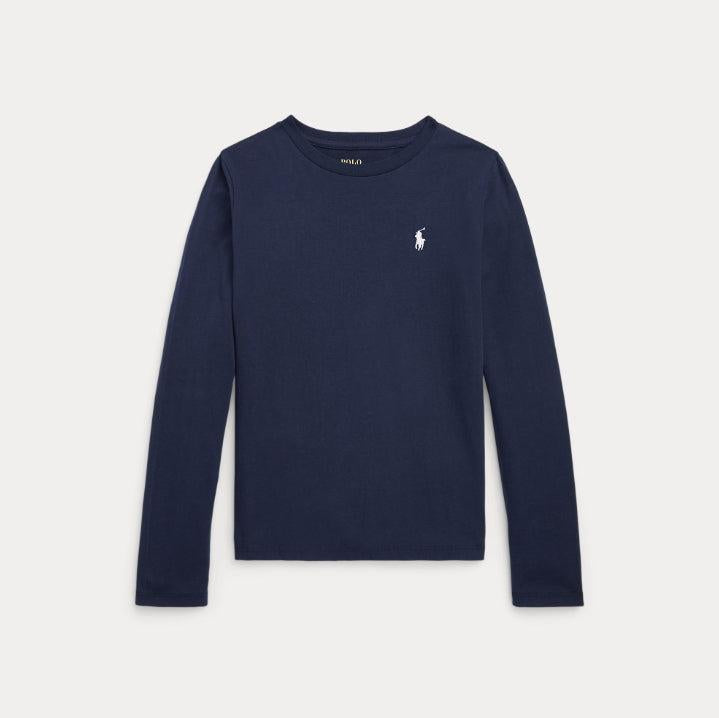 Cotton jersey long-sleeve tee-Genser-Polo Ralph Lauren-Aandahls