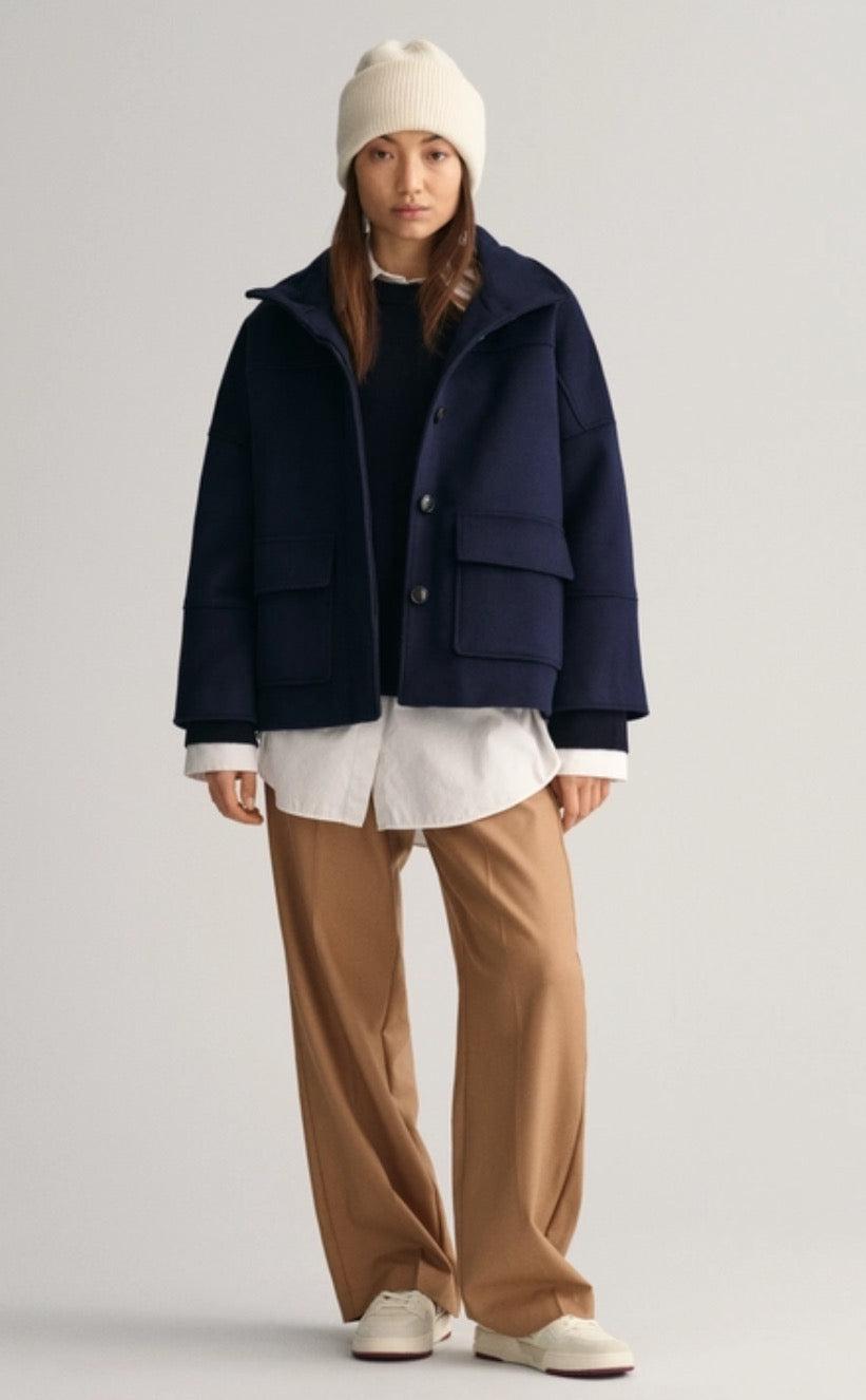 Cropped Wool Jacked-Jakke-Gant-Aandahls