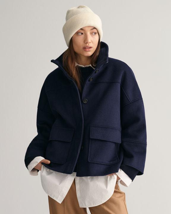Cropped Wool Jacked-Jakke-Gant-Aandahls