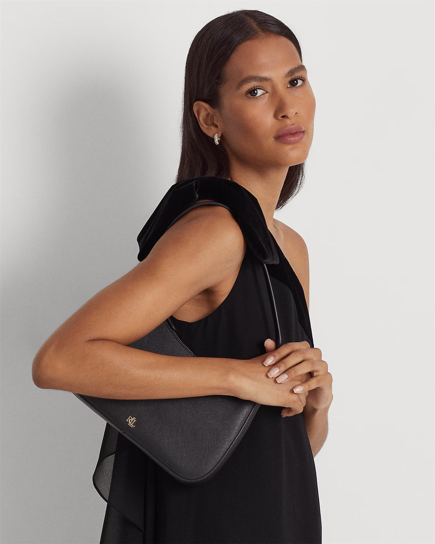 Crosshatch Leather medium danni bag-Veske-Ralph Lauren-Aandahls