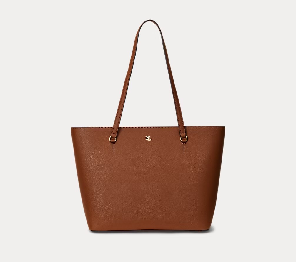 Crosshatch leather karly tote-Veske-Ralph Lauren-Aandahls
