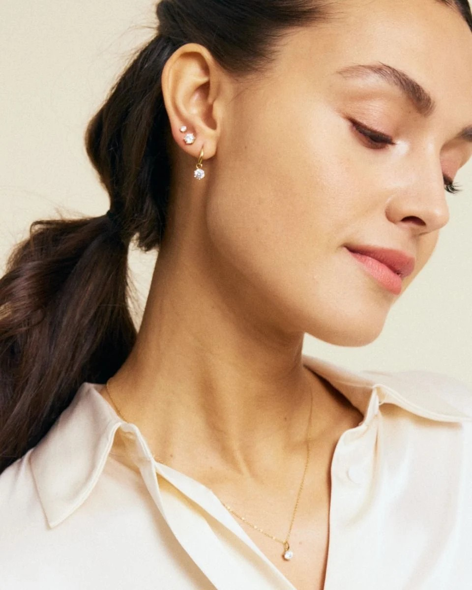 Crown Studs L Gold-Accessories-Edblad-Aandahls