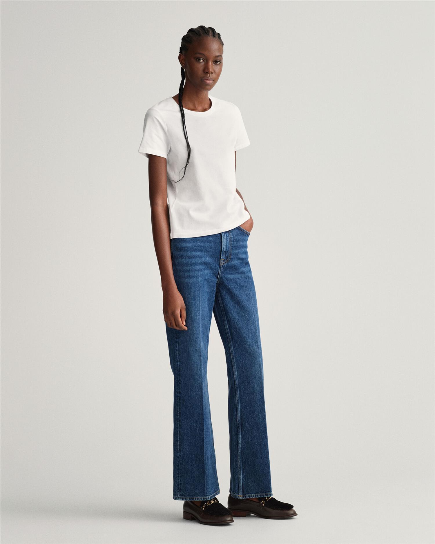 Ctn/ela SS top-T-shirt-Gant-Aandahls