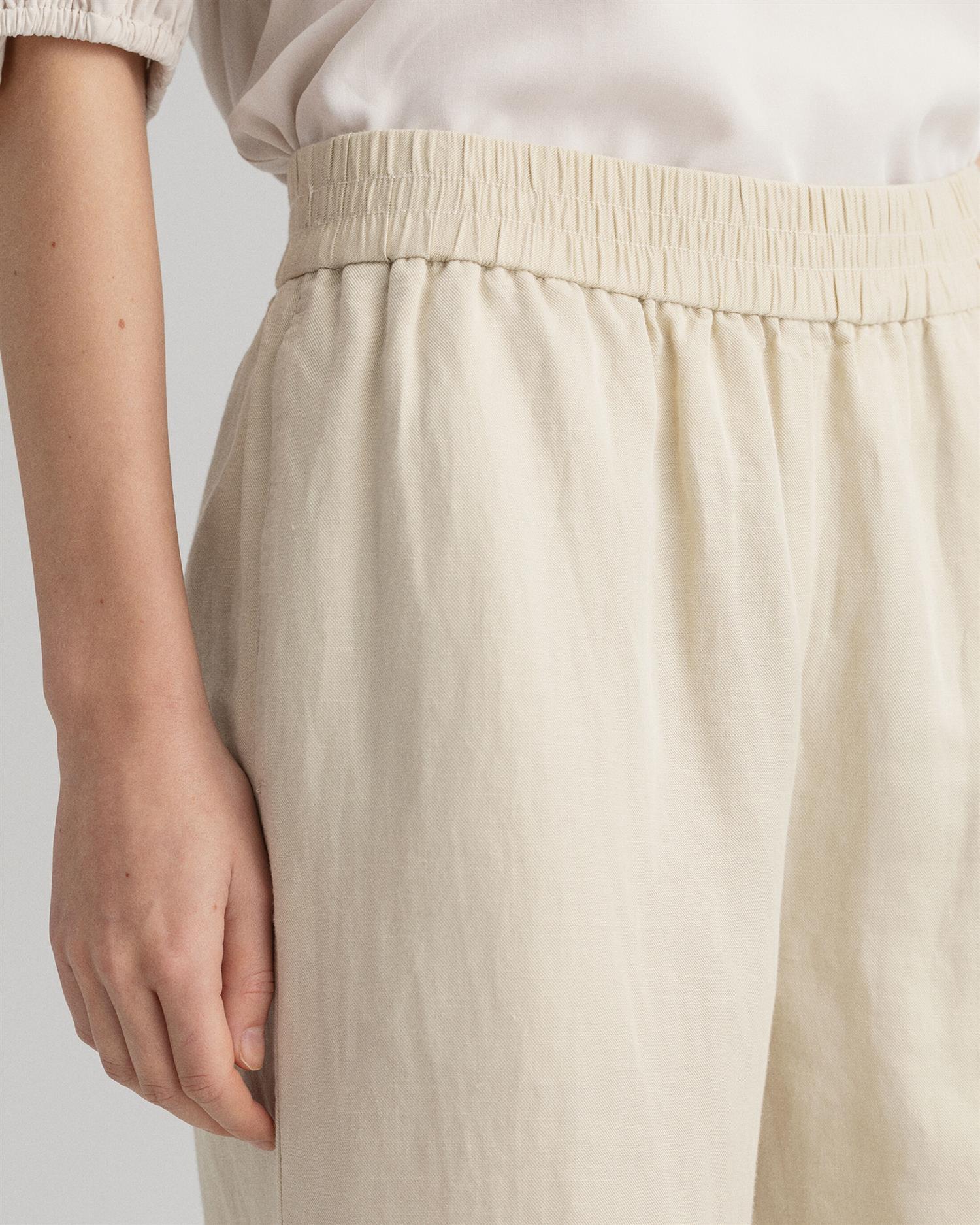 D2. LINEN VISCOSE PULL-ON PANTS-Bukser-Gant-Aandahls
