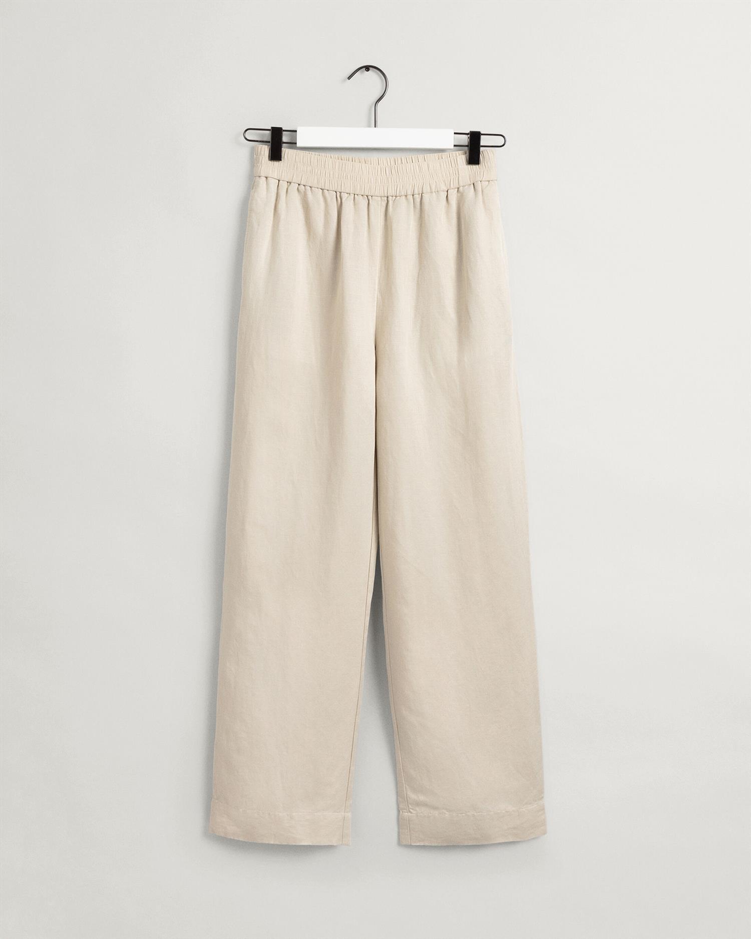 D2. LINEN VISCOSE PULL-ON PANTS-Bukser-Gant-Aandahls