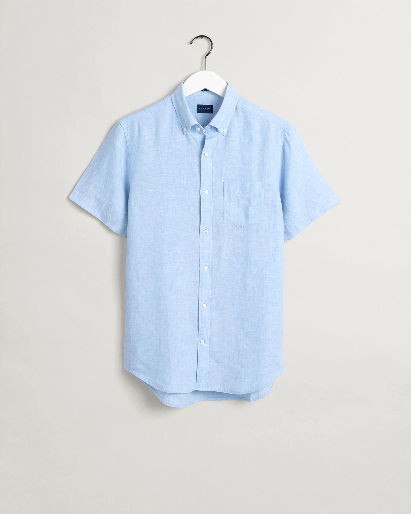 D2. REG LINEN SHIRT SS BD-Skjorter-Gant-Aandahls