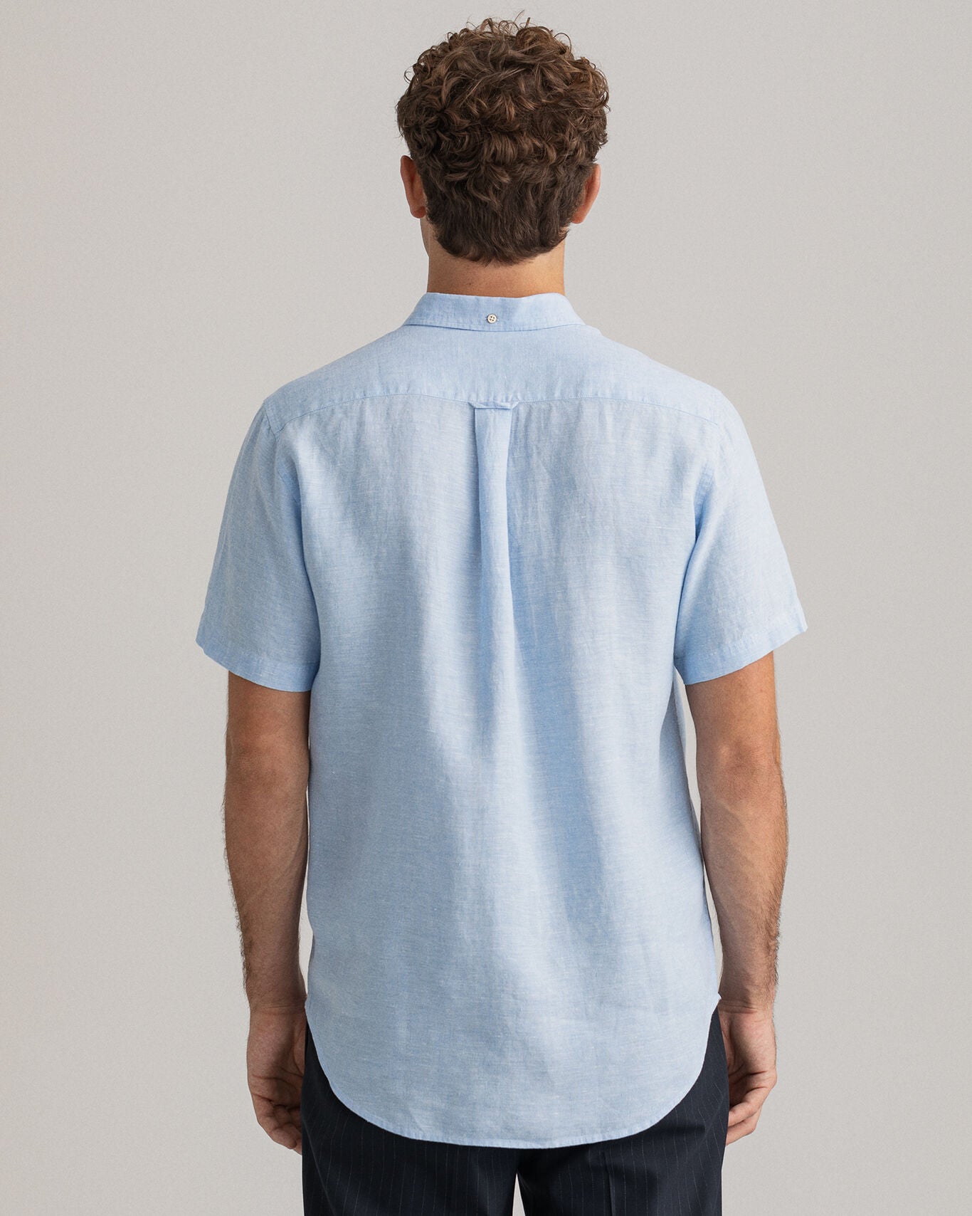 D2. REG LINEN SHIRT SS BD-Skjorter-Gant-Aandahls
