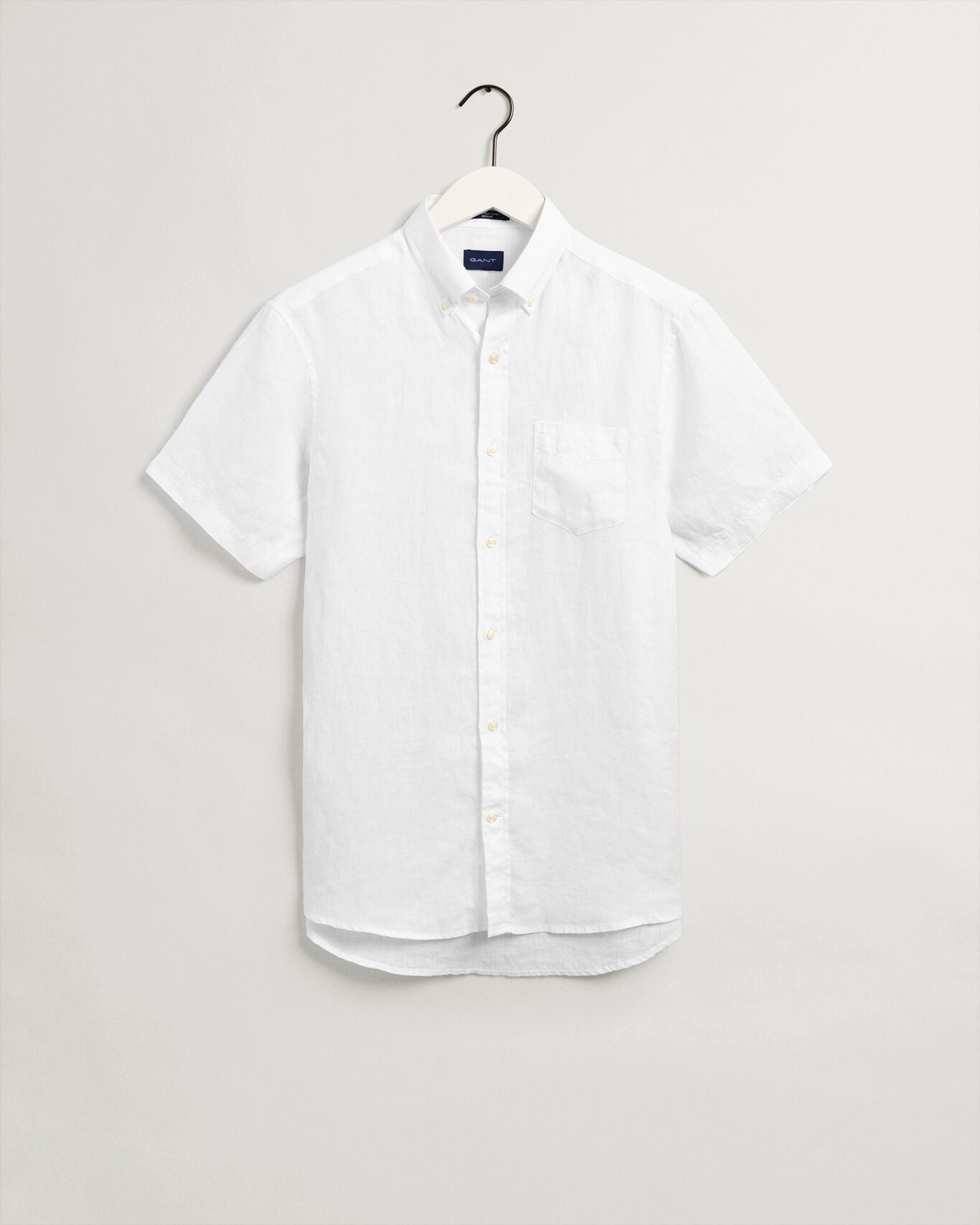 D2. REG LINEN SHIRT SS BD-Skjorter-Gant-Aandahls