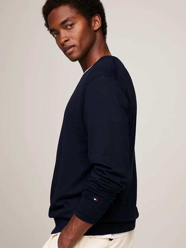 DC cotton lyocell crewneck-Genser-Tommy Hilfiger-Aandahls