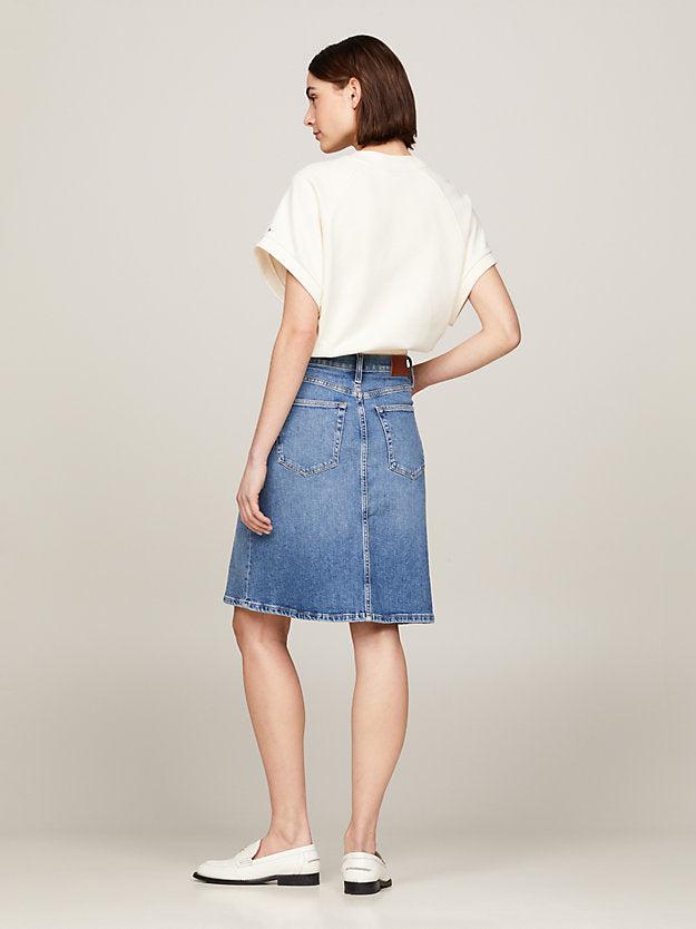 DNM A-line skirt HW mel-Skjørt-Tommy Hilfiger-Aandahls