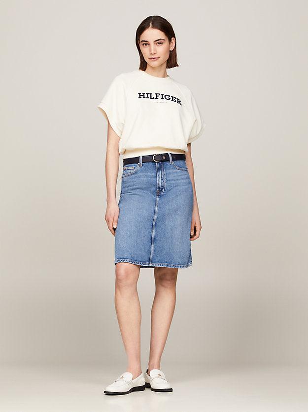 DNM A-line skirt HW mel-Skjørt-Tommy Hilfiger-Aandahls