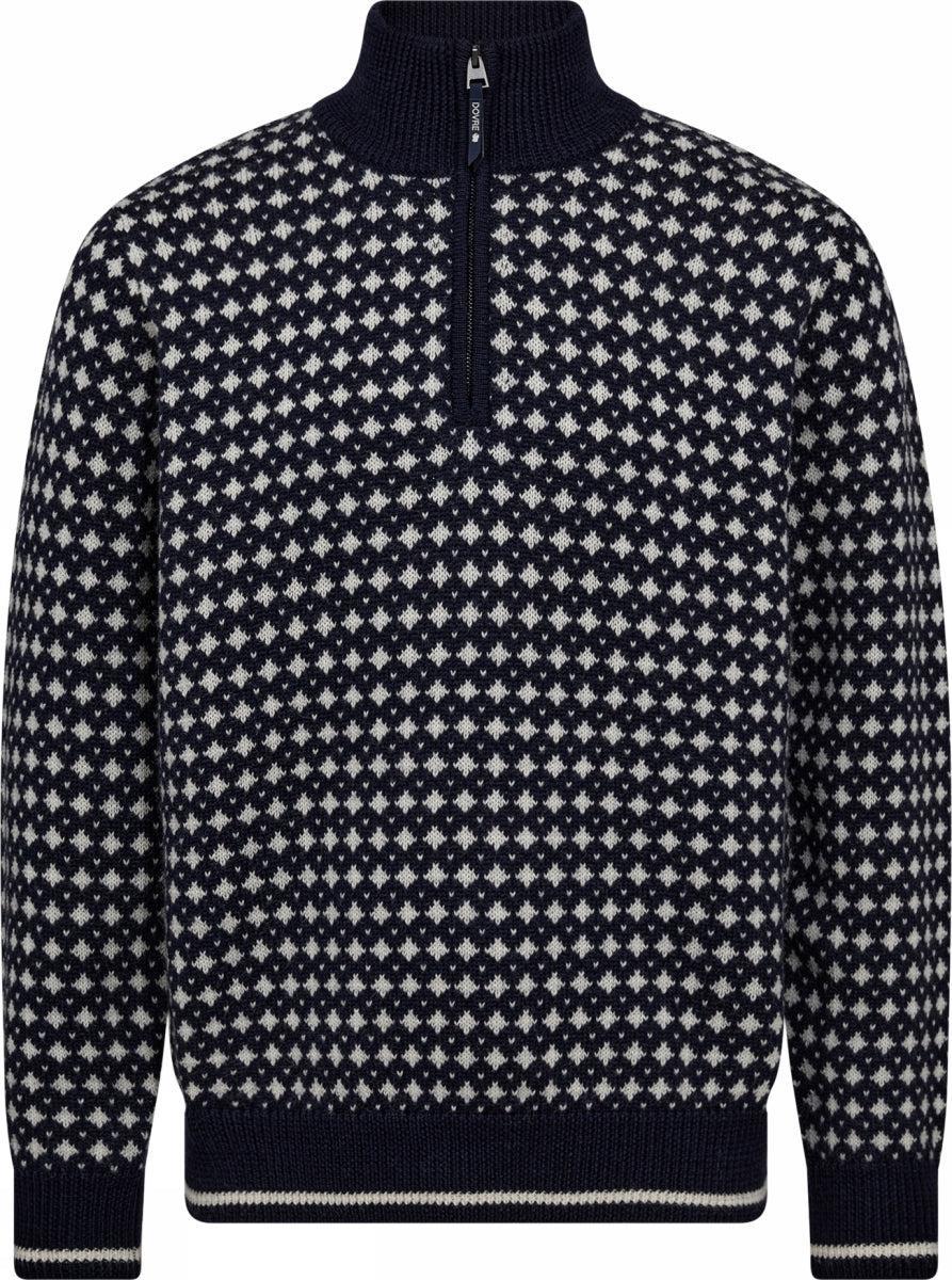 DOVRE KNITTED ZIP PULLOVER-Sweat-Dovre-Aandahls