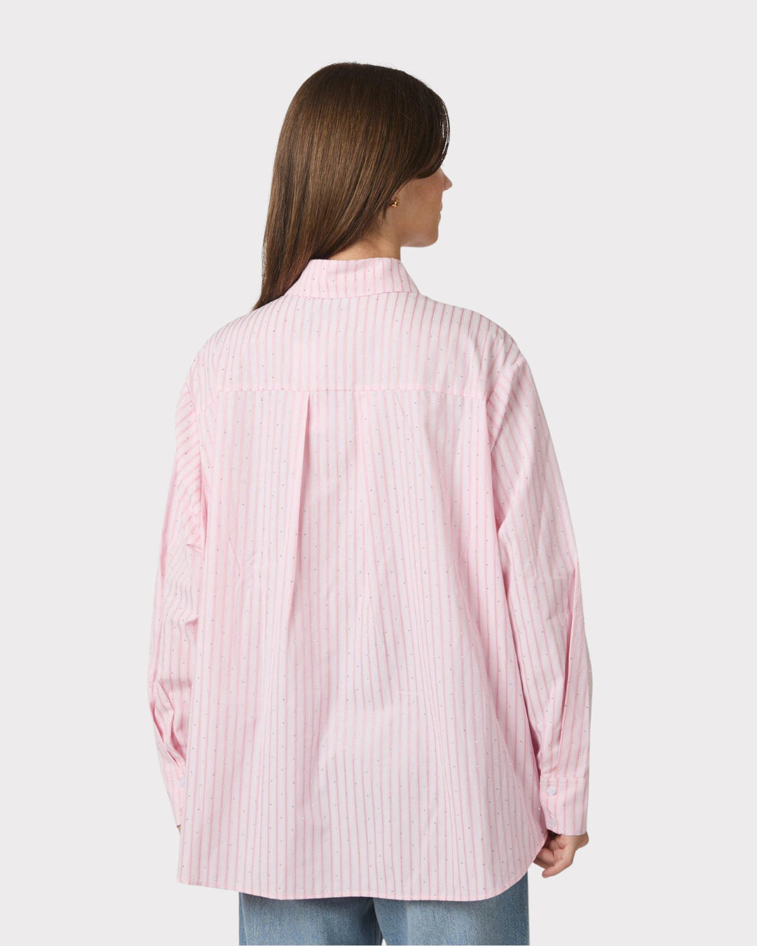 Dalma Soft Stripe Shirt-Skjorte-Neo Noir-Aandahls