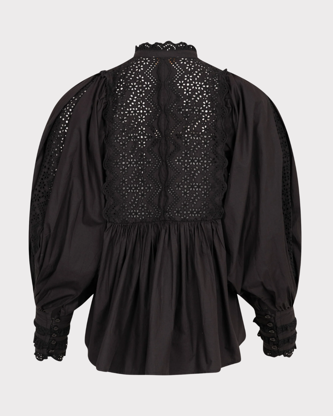 Décorated Poplin Blouse-Skjorte-ByTimo-Aandahls