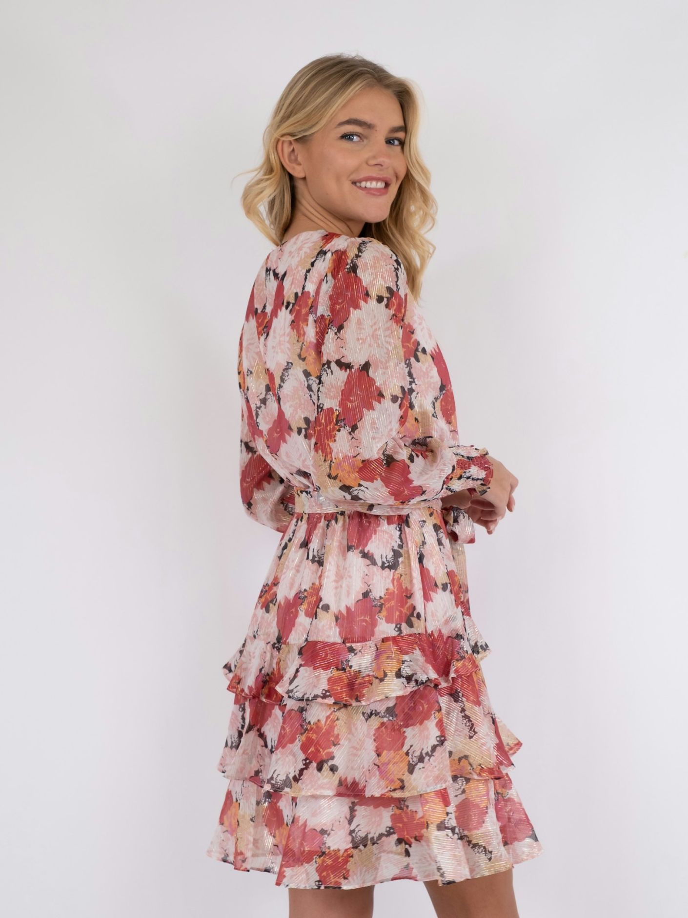 Dennie maxi flower dress-Kjole-Neo Noir-Aandahls