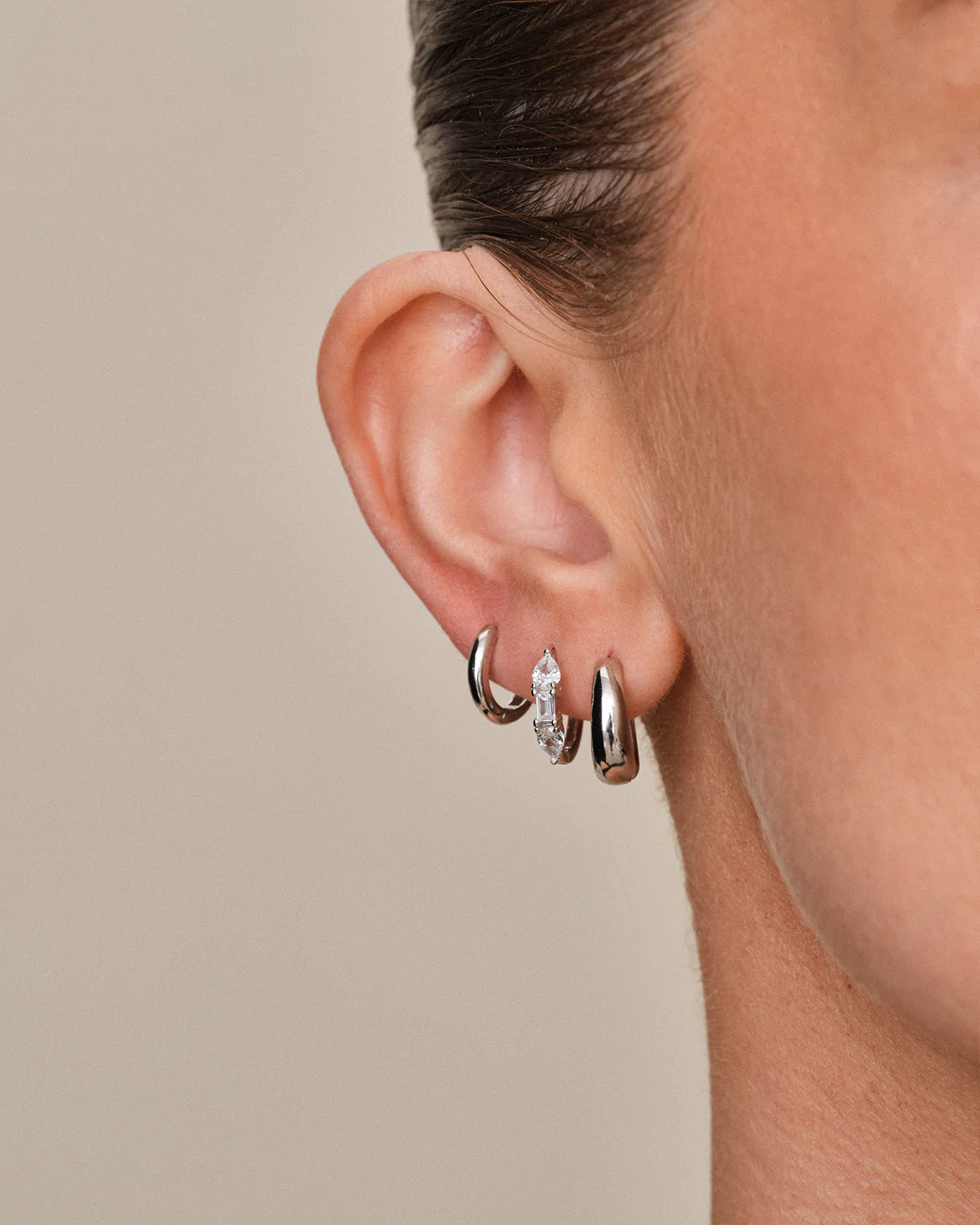Dome Hoops Medium-Accessories-Philippa Studios-Aandahls