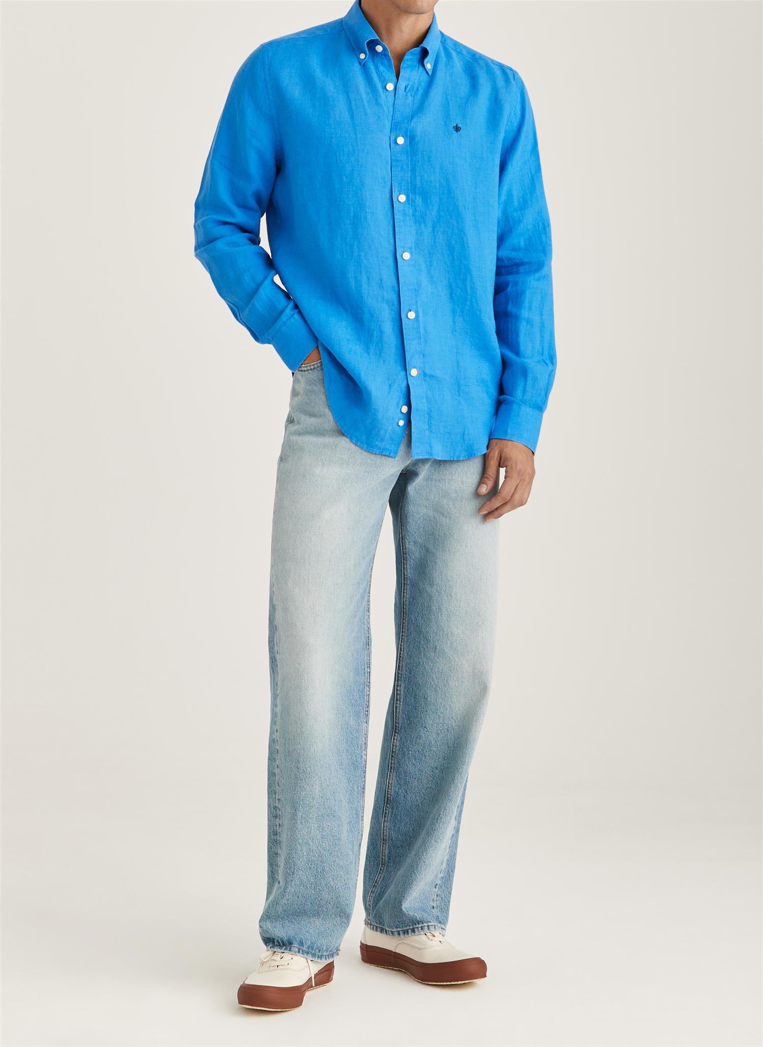 Douglas Linen Shirt Classic Fit-Skjorter-Morris-Aandahls