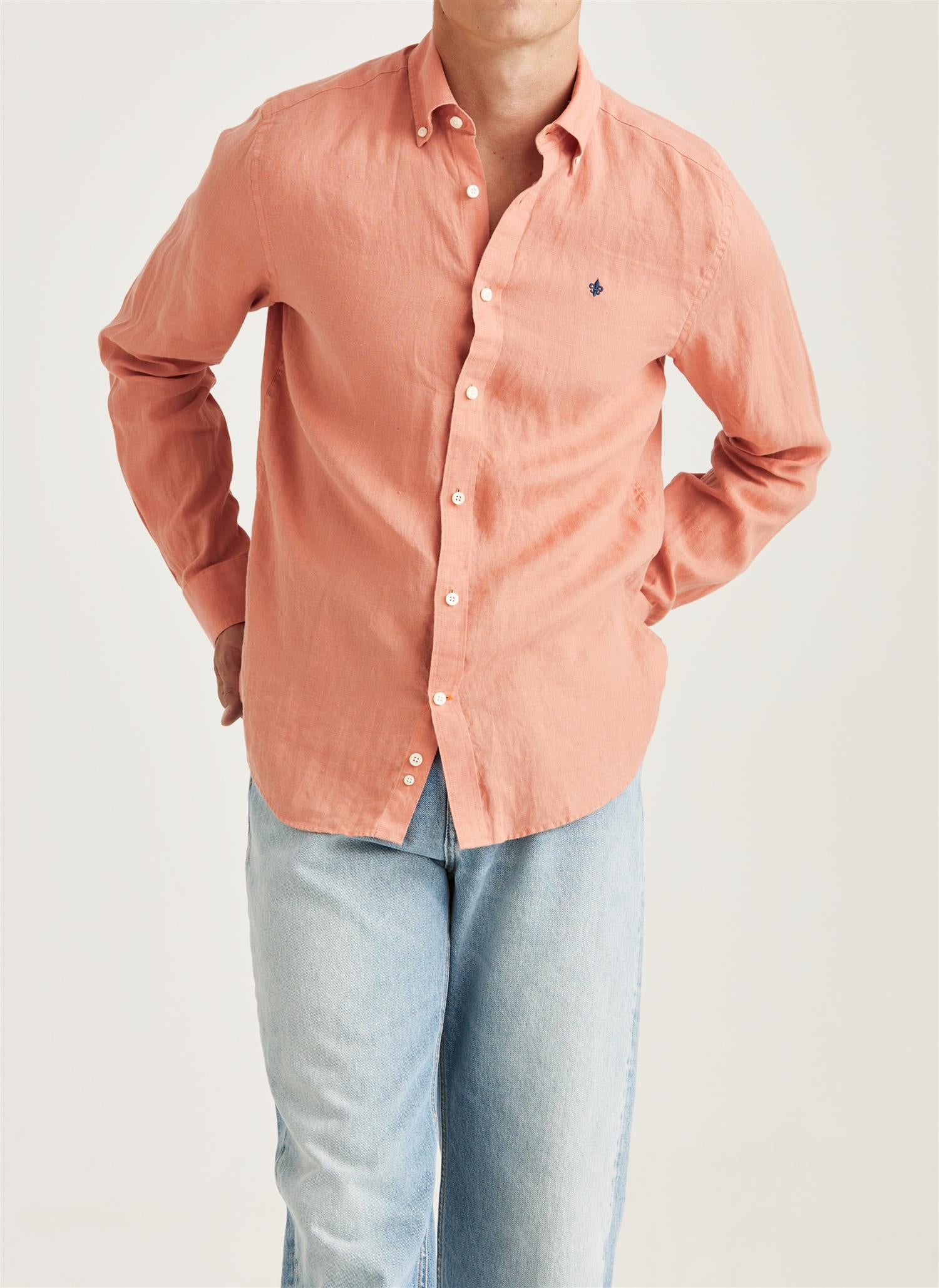 Douglas Linen Shirt Classic Fit-Skjorter-Morris-Aandahls