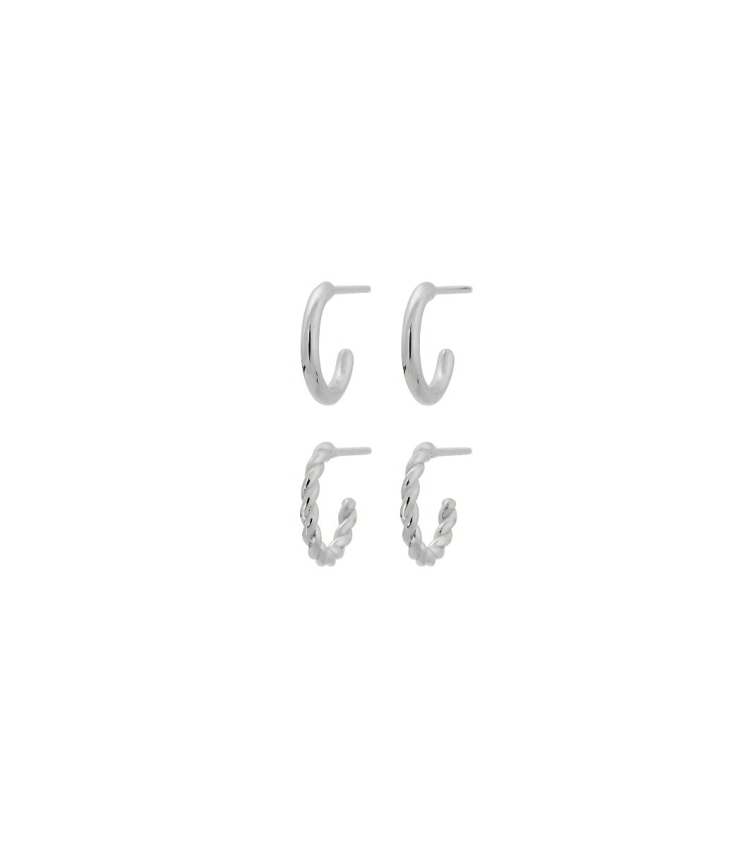 Duo Pair Creoles-Tilbehør-Edblad-Aandahls