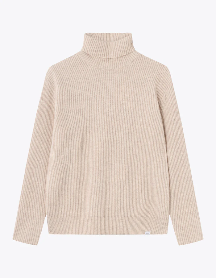 Eddie Wool Rib Rollneck Knit-Strikk-Les Deux-Aandahls