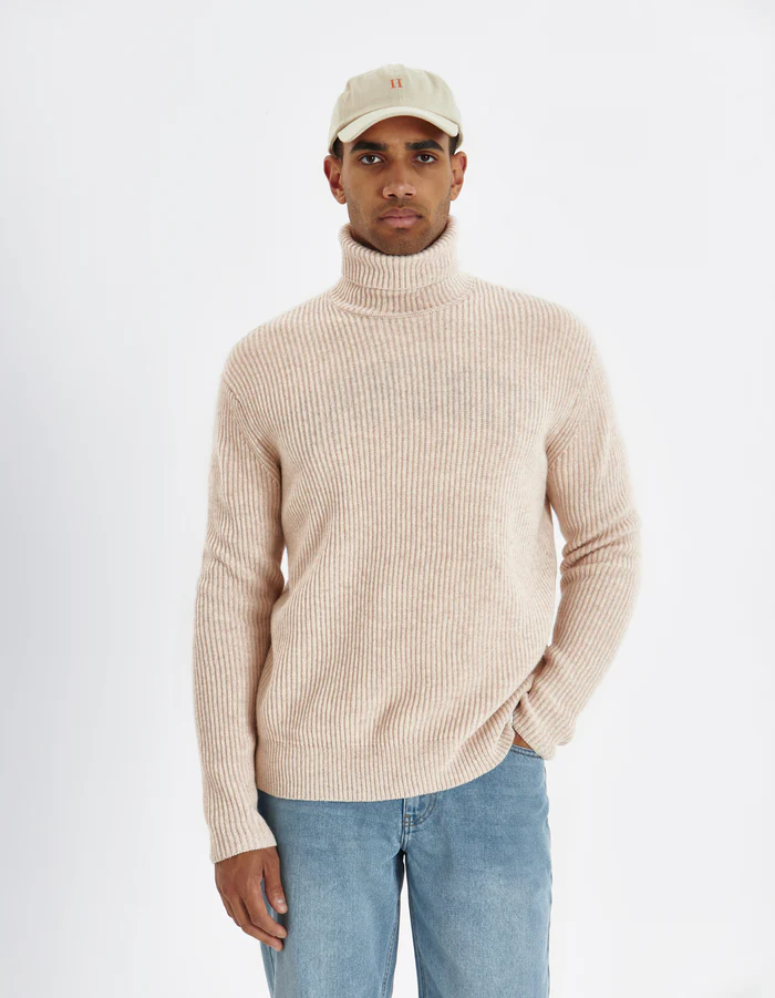 Eddie Wool Rib Rollneck Knit-Strikk-Les Deux-Aandahls