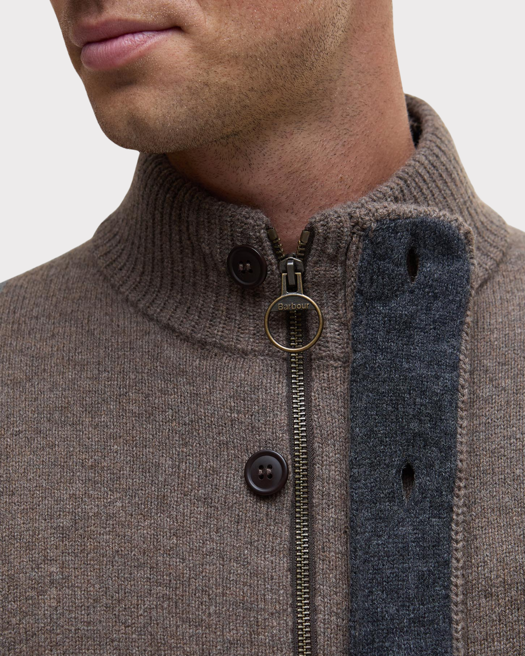 Essentail Patch Zip-Cardigan-Barbour-Aandahls