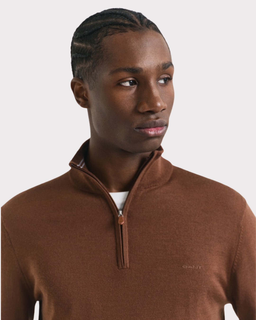 Extrafine Merino Wool Half Zip-Genser-Gant-Aandahls