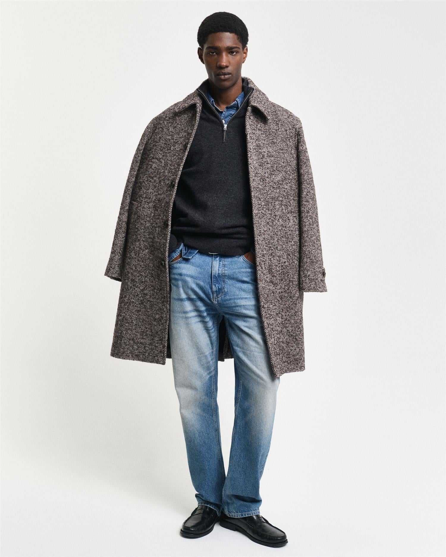 Extrafine lambswool half-zip-Genser-Gant-Aandahls